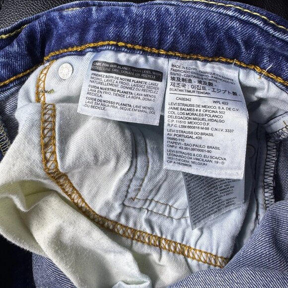 Levi's 505 Men's Straight Leg Jeans Blue Denim Medium Wash 5-Pocket W38 L32 - Picture 14 of 16